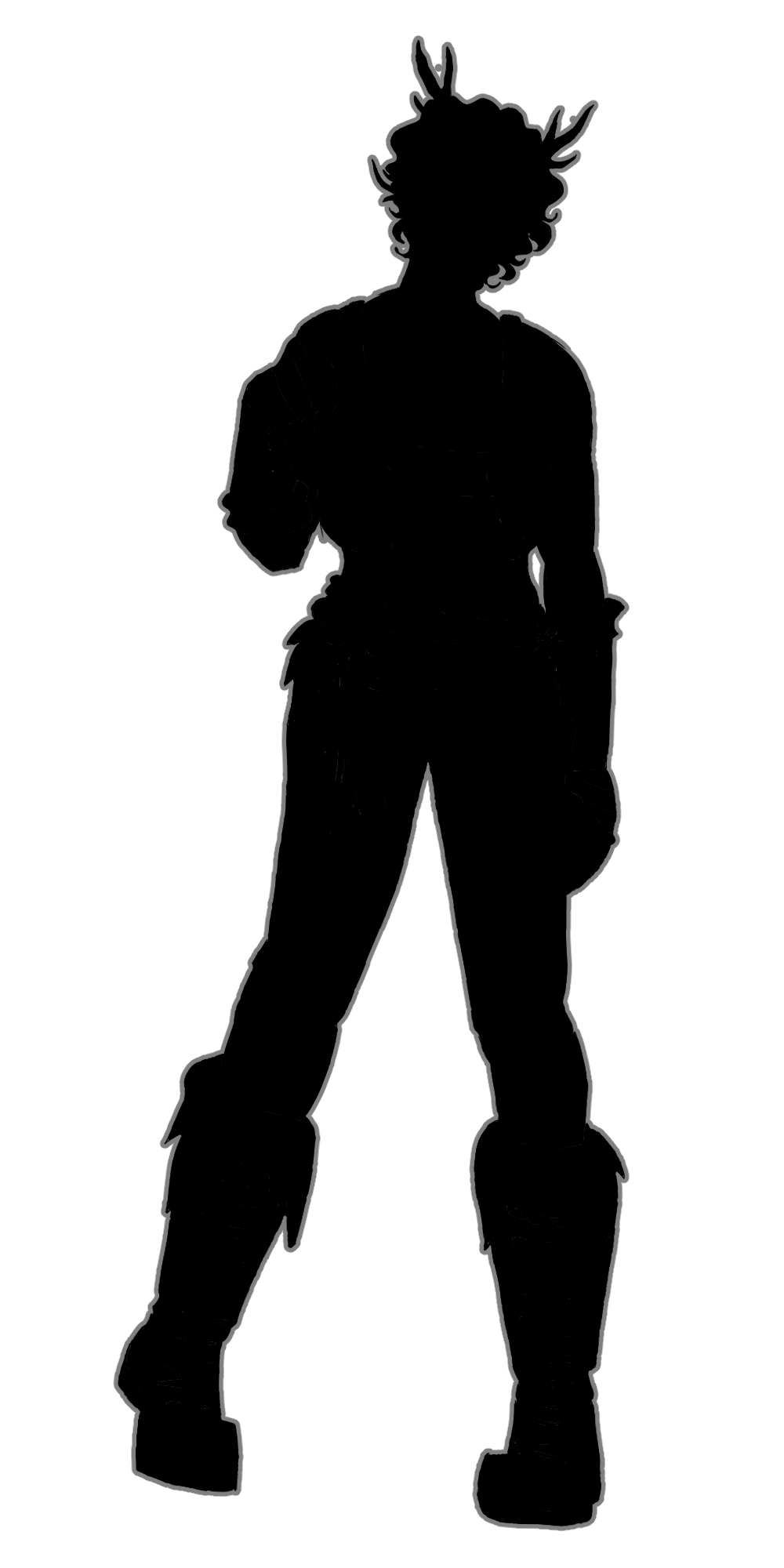 male character in shadow